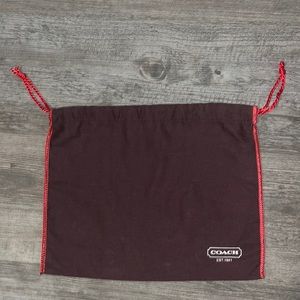 Coach brand dust bag brown red
